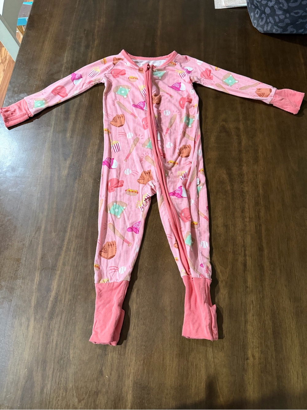 Little Sleepies baseball One-Piece Pajama